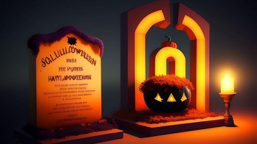 Halloween headstone sayings