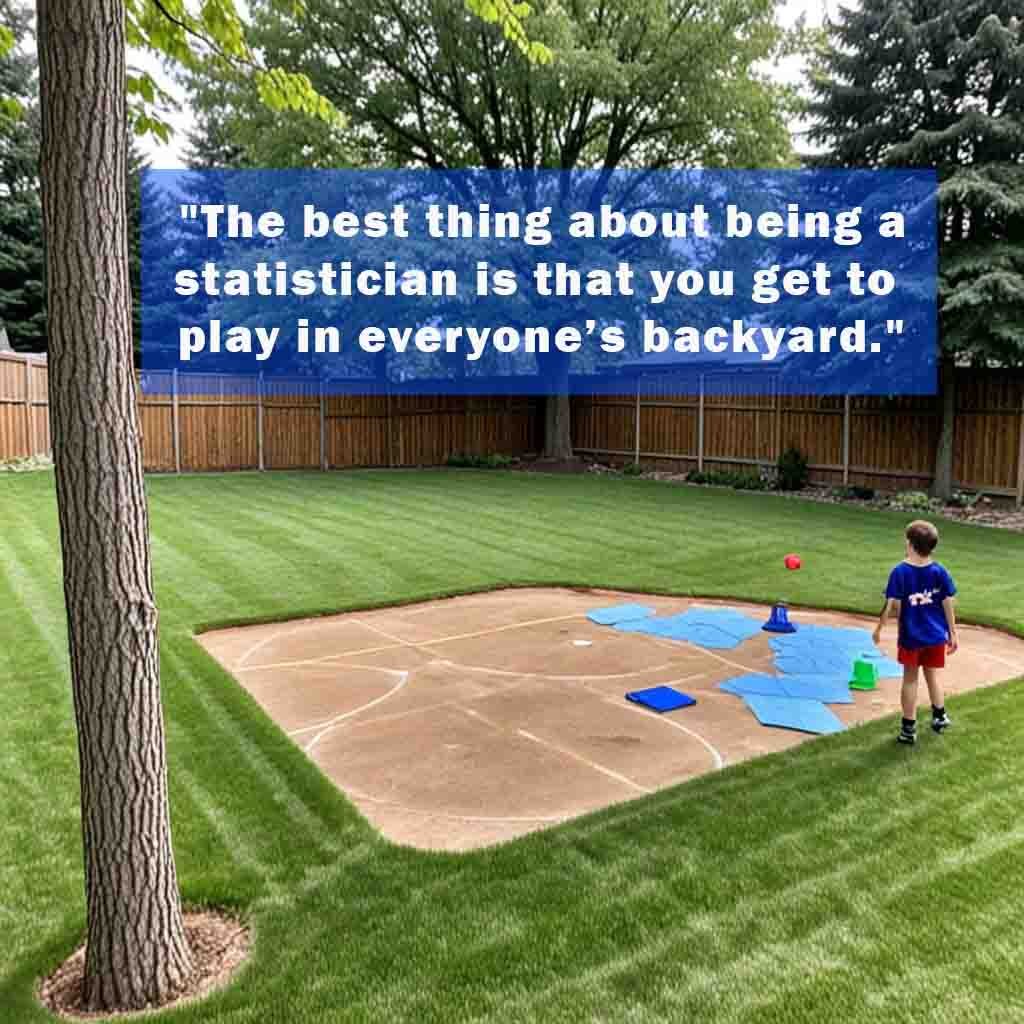 Celebrating National Statistics Day: Insightful and Humorous Quotes to Enlighten Your Data Journey 3 The best thing about being a statistician is that you get to play in everyones backyard 1