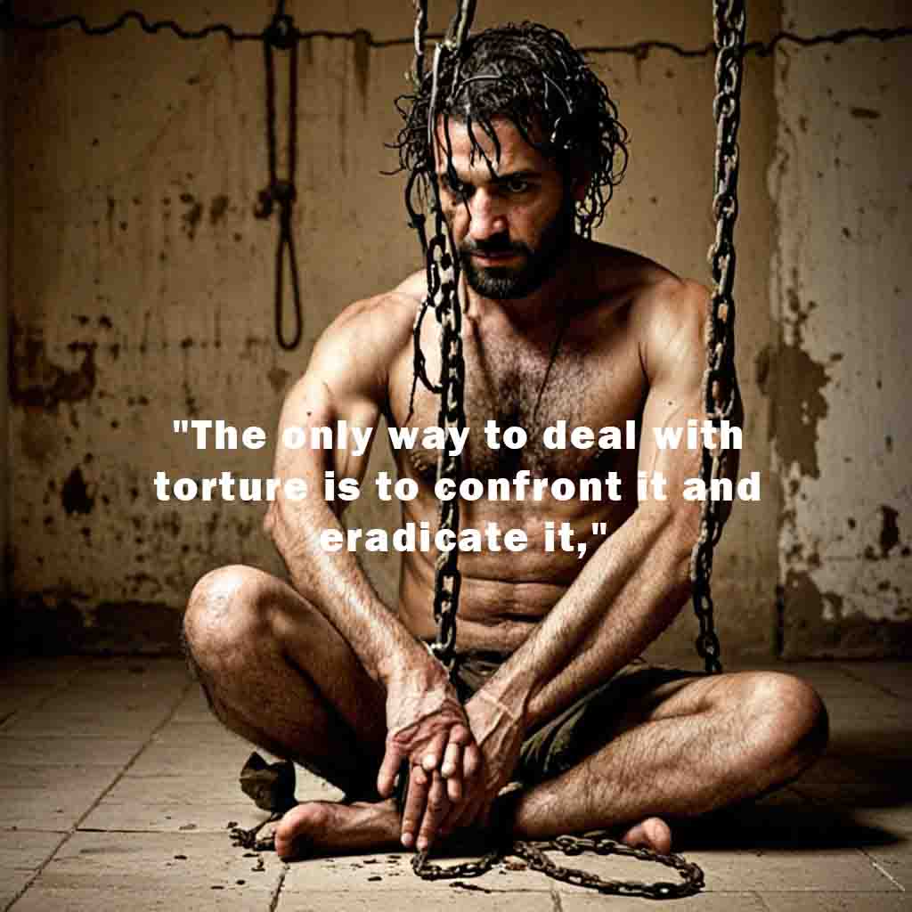 The only way to deal with torture is to confront it and eradicate it