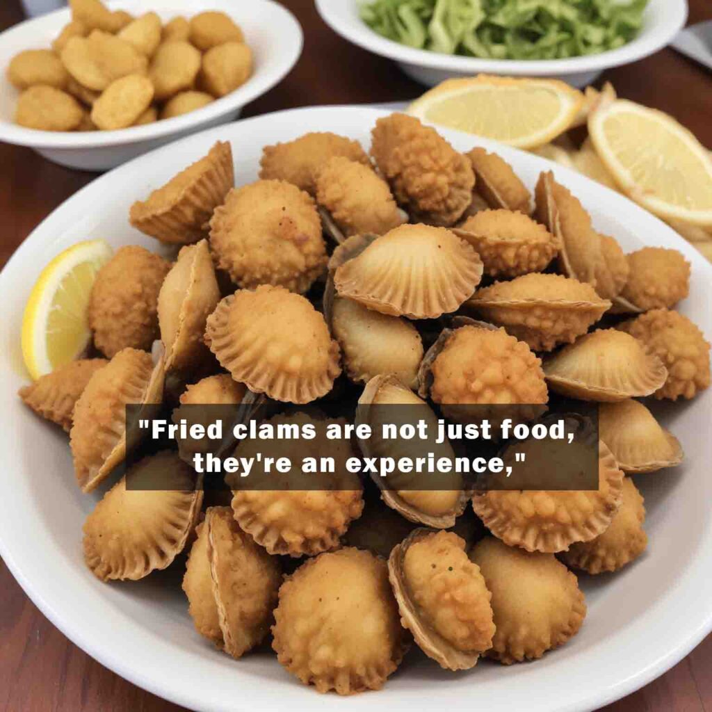 Fried clams are not just food theyre an experience