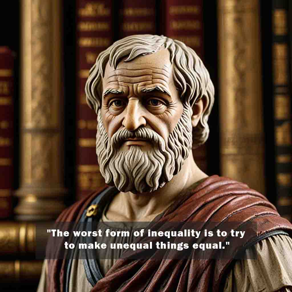 The worst form of inequality is to try to make unequal things equal