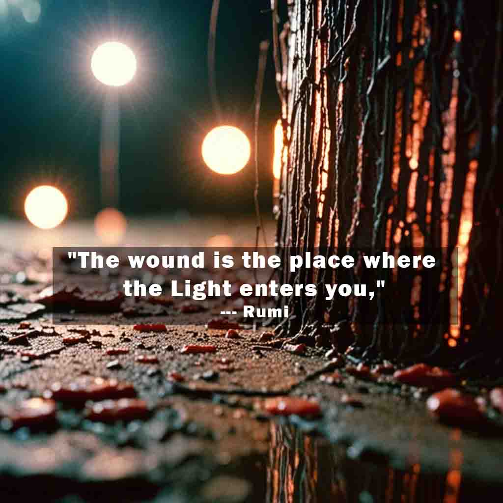 The wound is the place where the Light enters you